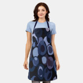 Abstrakt Moderne Blaubeere Schürze (Getragen)