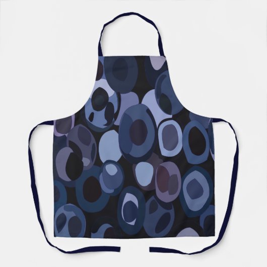 Abstrakt Moderne Blaubeere Schürze (Vorderseite)