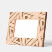 Abstrakt Moderne Geometrie Elegante Klassische Mas Geätzte Rahmen (Links)