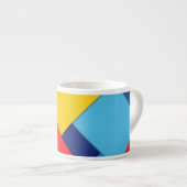 Abstrakt moderne Geometrie Espressotasse (Vorderseite Rechts)