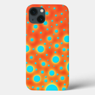 Abstrakt Moderne Kunst Türkis Orange Case-Mate iPhone Hülle
