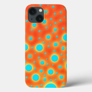 Abstrakt Moderne Kunst Türkis Orange Case-Mate iPhone Hülle