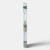 Abstrakt Moderne Kunst Türkisbraun-Goldinitialen Case-Mate iPhone Hülle (Rückseite / Links)