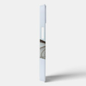 Abstrakt Moderne Kunst Türkisbraun-Goldinitialen Case-Mate iPhone Hülle (Rückseite / Rechts)