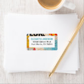 Abstrakt Moderne Künstlerische Rücksendeadresse Adressaufkleber (Insitu)