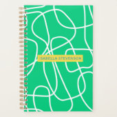 Abstrakt Moderne Linienführung Kunst im Grünen Per Planer (Vorderseite)