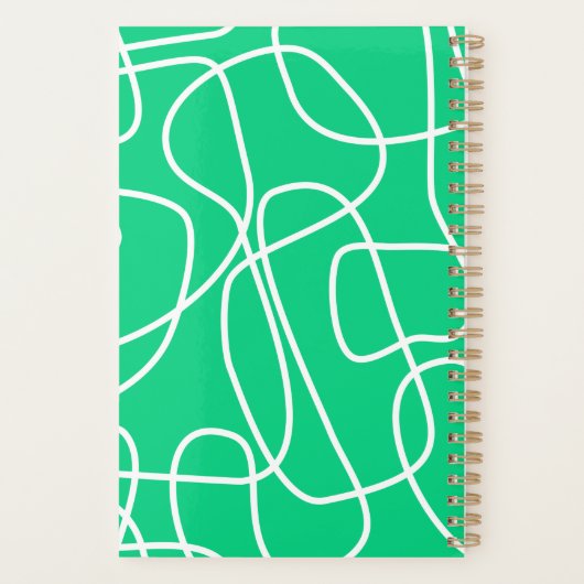 Abstrakt Moderne Linienführung Kunst im Grünen Per Planer (Rückseite)