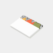 Abstrakt Moderne Mitte Post-it Klebezettel (angewinkelt)
