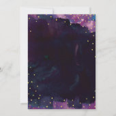 Abstrakt Moderne Schwarze Farbe Save the Date (Rückseite)