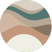 Abstrakt Moderne Terracotta Beige Krawatte