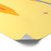 Abstrakt Moderne Wasserfarbe Calla Lipression Poster (Ecke)