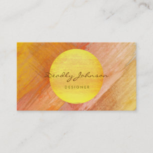 Abstrakt Moderne Wasserfarbe Elegante Farbe Visitenkarte