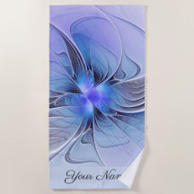 Abstrakt Modernes Fraktal Art Lavendel Blauer Name