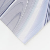 Abstrakt Modernes Fraktal Art Lavendel Fleecedecke (Ecke)