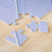 Abstrakt Modernes Fraktal Art Lavendel Puzzle (Seite)