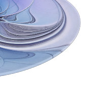 Abstrakt Modernes Fraktal Art Lavendel Schneidebrett (Ecke)