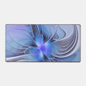 Abstrakt Modernes Fraktal Art Lavendel Schreibtischunterlage (Vorderseite)