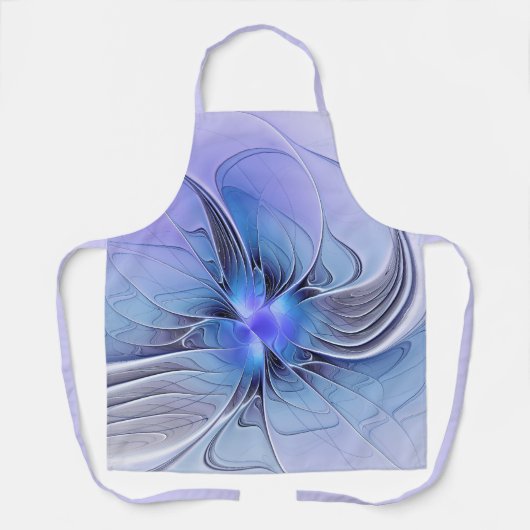 Abstrakt Modernes Fraktal Art Lavendel Schürze (Vorderseite)