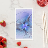 Abstrakt Modernes Fraktal Art Lavendel Serviette (Beispiel)