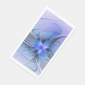 Abstrakt Modernes Fraktal Art Lavendel Serviette (Ecke)