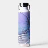 Abstrakt Modernes Fraktal Art Lavendel Trinkflasche (Vorne)