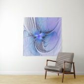 Abstrakt Modernes Fraktal Art Lavendel Wandteppich (Beispiel (Horizontal))