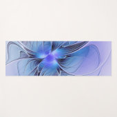 Abstrakt Modernes Fraktal Art Lavendel Yogamatte (Vorderseite (Horizontal))