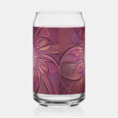 Abstrakt Modernes Fraktal Florenz Kunst, Dichtung  Dosenglas (Rechts)