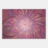 Abstrakt Modernes Fraktal Florenz Kunst, Dichtung Geschenkpapier Set (Vorderseite 3)