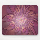 Abstrakt Modernes Fraktal Florenz Kunst, Dichtung Mousepad (Vorne)