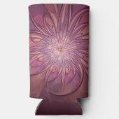 Abstrakt Modernes Fraktal Florenz Kunst, Dichtung  Selters Dosenkühler (Rückseite)