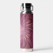 Abstrakt Modernes Fraktal Florenz Kunst, Dichtung  Trinkflasche (Rückseite)