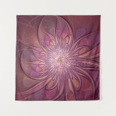 Abstrakt Modernes Fraktal Florenz Kunst, Dichtung Wandteppich (Vorderseite (Horizontal))