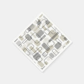 Abstrakt modernes geometrisches Design im Mittelal Serviette (Ecke)