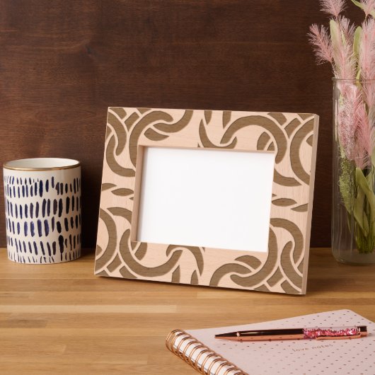 Abstrakt Modernes keltisches Knot Elegante Geätzte Rahmen (Linke Ecke)