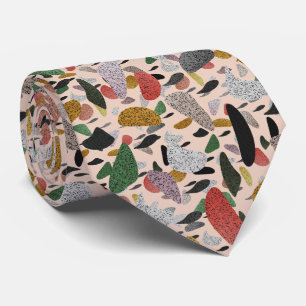 Abstrakt Modernes Kunstdenkmal Terrazzo Krawatte