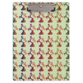 Abstrakt Modernes Multicolor Tulip Blumendesign Klemmbrett (Vorderseite)