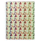 Abstrakt Modernes Multicolor Tulip Blumendesign Notizblock (Vorderseite)