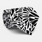 Abstrakt modernes, nahtloses Monochrom Krawatte (Gerollt)