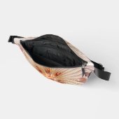 Abstrakt Modernes Peach Pasta Blume Fraktal Bauchtasche (Offen)