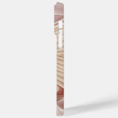 Abstrakt Modernes Peach Pasta Blume Fraktal Case-Mate iPhone Hülle (Rückseite / Links)