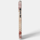 Abstrakt Modernes Peach Pasta Blume Fraktal Case-Mate iPhone Hülle (Rückseite / Links)