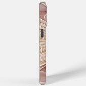 Abstrakt Modernes Peach Pasta Blume Fraktal Case-Mate iPhone Hülle (Rückseite / Rechts)