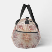 Abstrakt Modernes Peach Pasta Blume Fraktal Duffle Bag (Rechts)