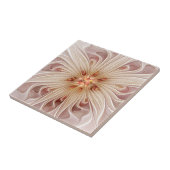 Abstrakt Modernes Peach Pasta Blume Fraktal Fliese (Seite)