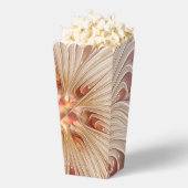 Abstrakt Modernes Peach Pasta Blume Fraktal Geschenkschachtel (Geplatzt)