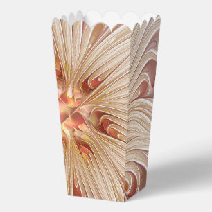 Abstrakt Modernes Peach Pasta Blume Fraktal Geschenkschachtel