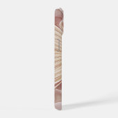 Abstrakt Modernes Peach Pasta Blume Fraktal iPhone 15 Hülle (Rechte Seite)