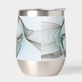 Abstrakt Modernes Türkis Braun Gold Elegante (Links)