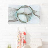 Abstrakt Modernes Türkis Braun Gold Elegante Banner (Insitu)